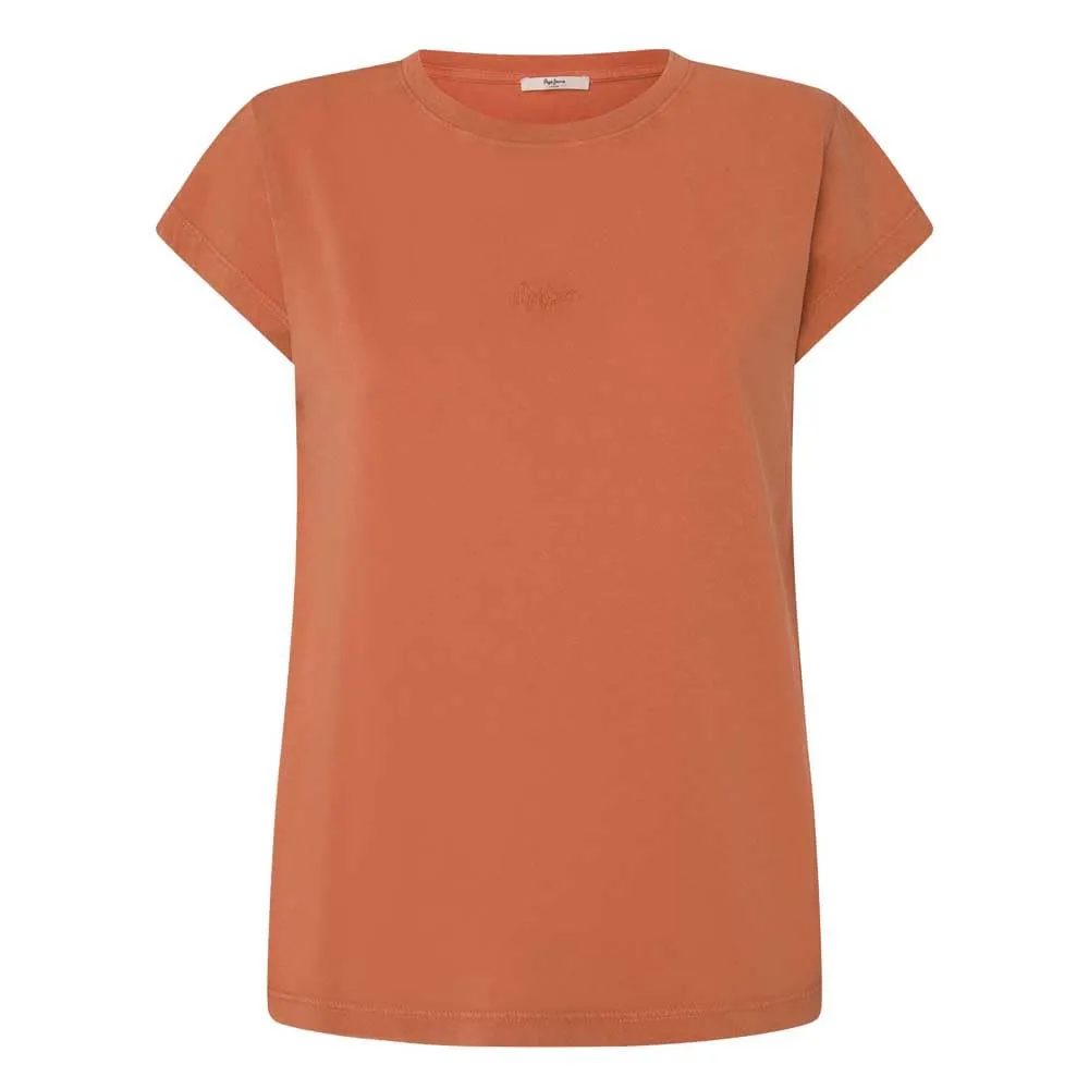 Pepe Jeans Felice T-Shirt Donna Arancione Tramonto acido
