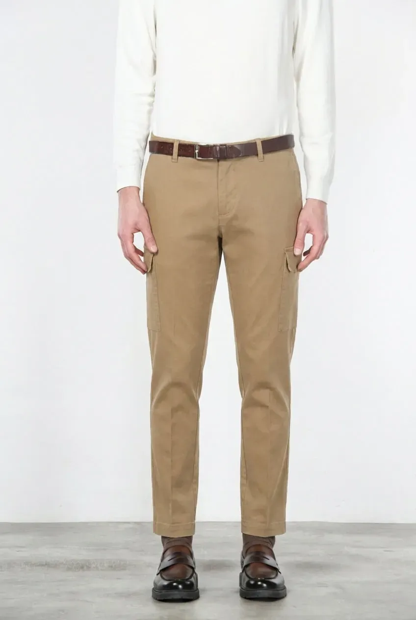 Mason's Chile cargo uomo beige scuro regular stretch