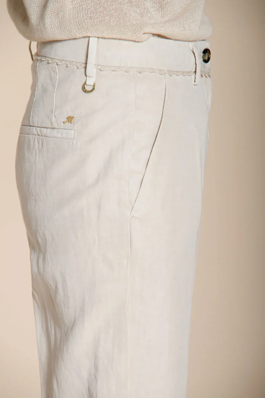 Mason's New York Carrot chino donna gesso lino carrot