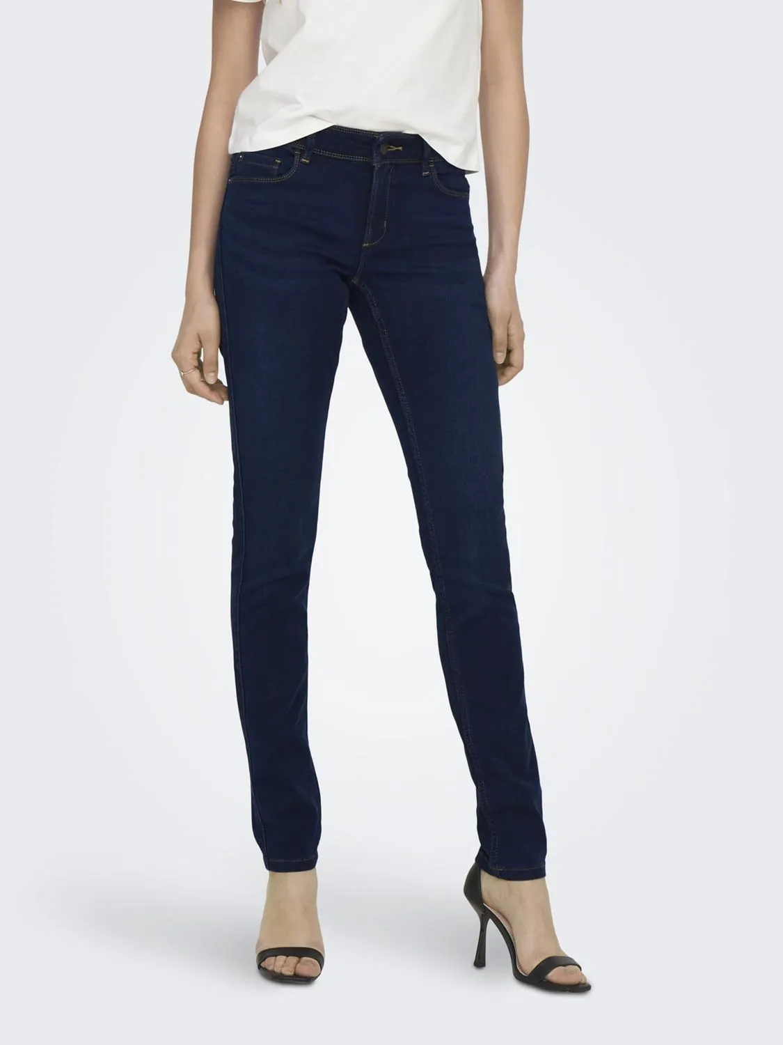 Only Onlrain jeans skinny donna S/30L blu