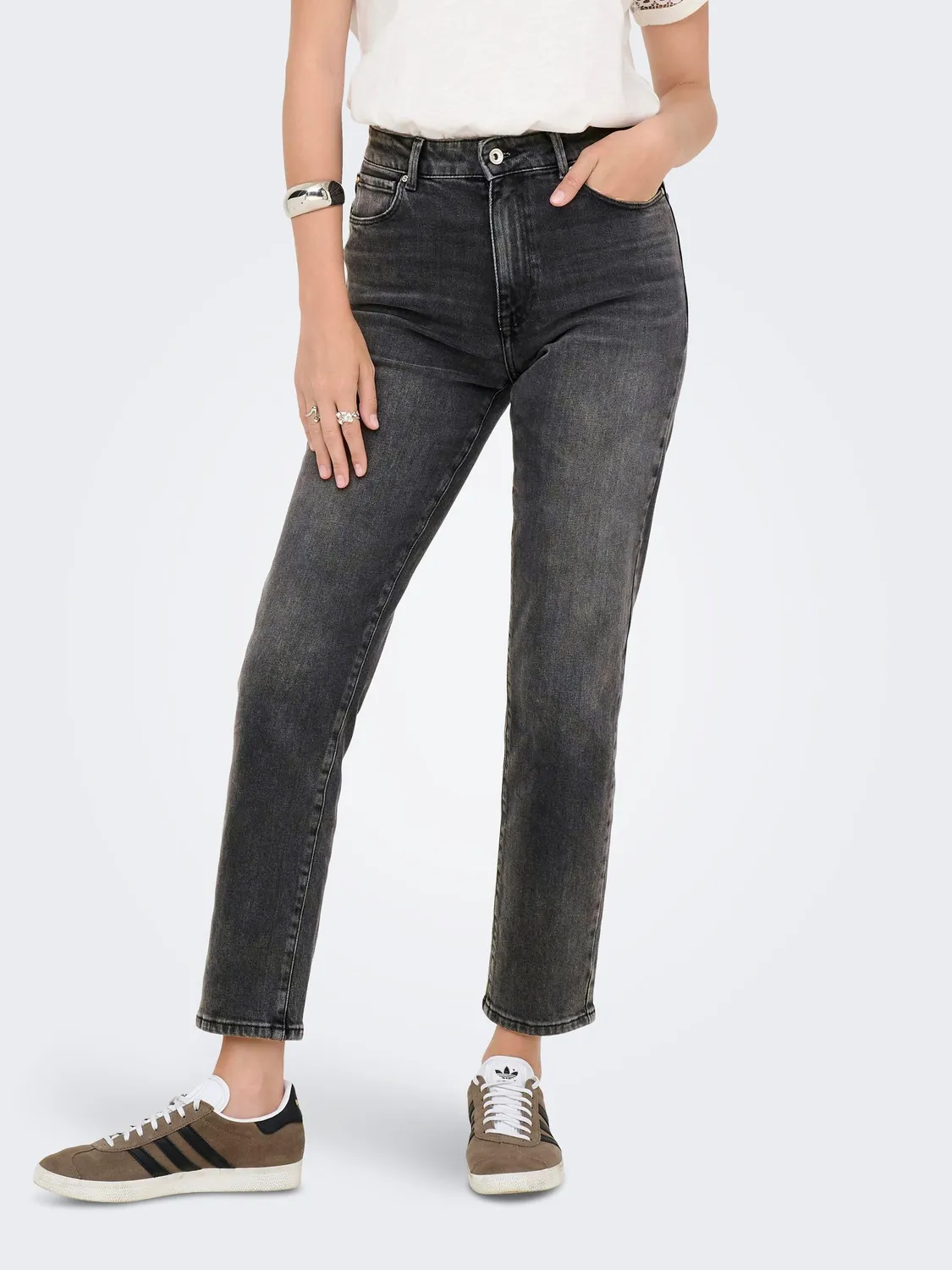 Only 15259634 jeans donna Medium Blue Denim 29W/32L vita alta