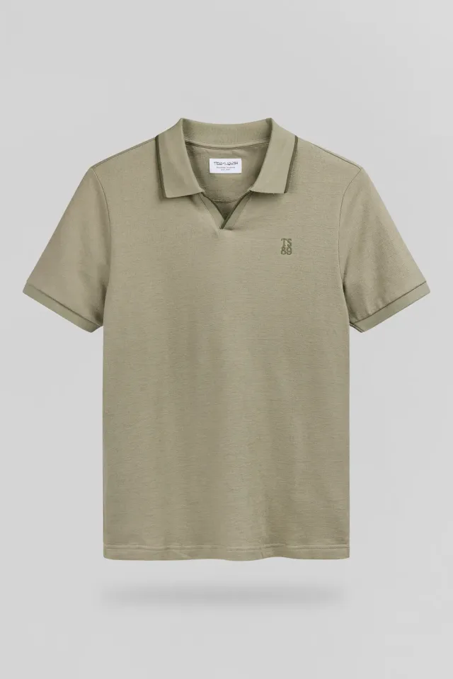 Teddy Smith P-Soner MC polo uomo kaki spugna cotone