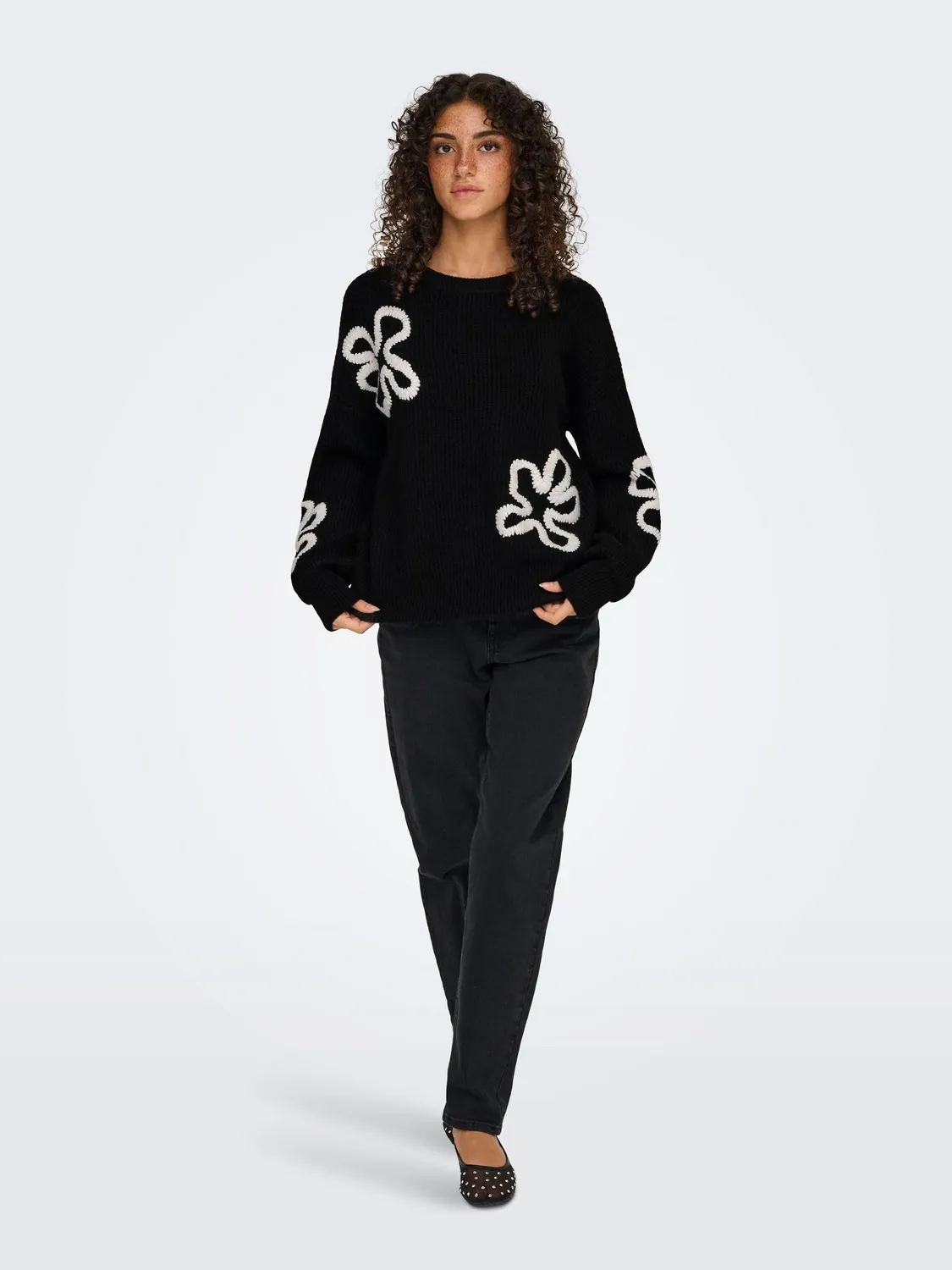 ONLY Onldaisy LS Stitch maglione donna M girocollo