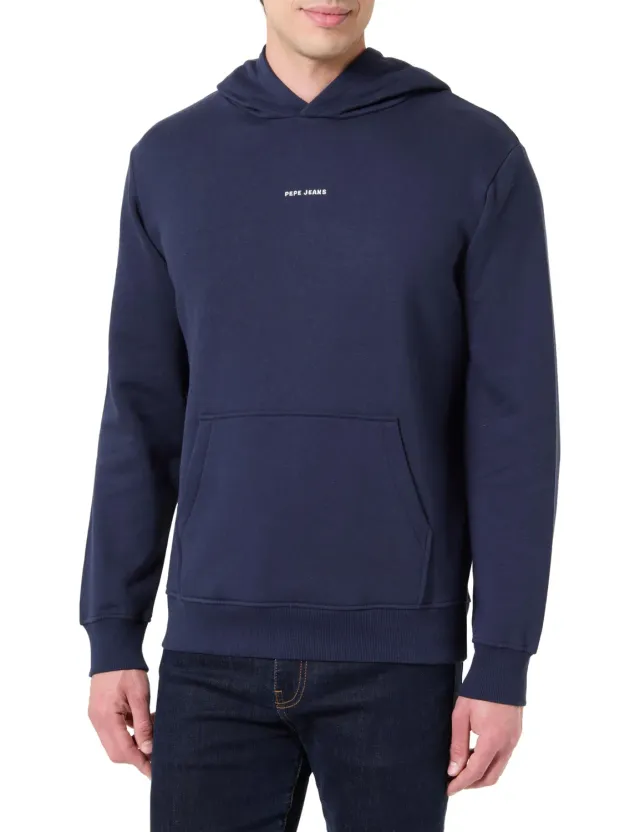 Pepe Jeans Flag Hoodie felpa uomo L grigia regular fit