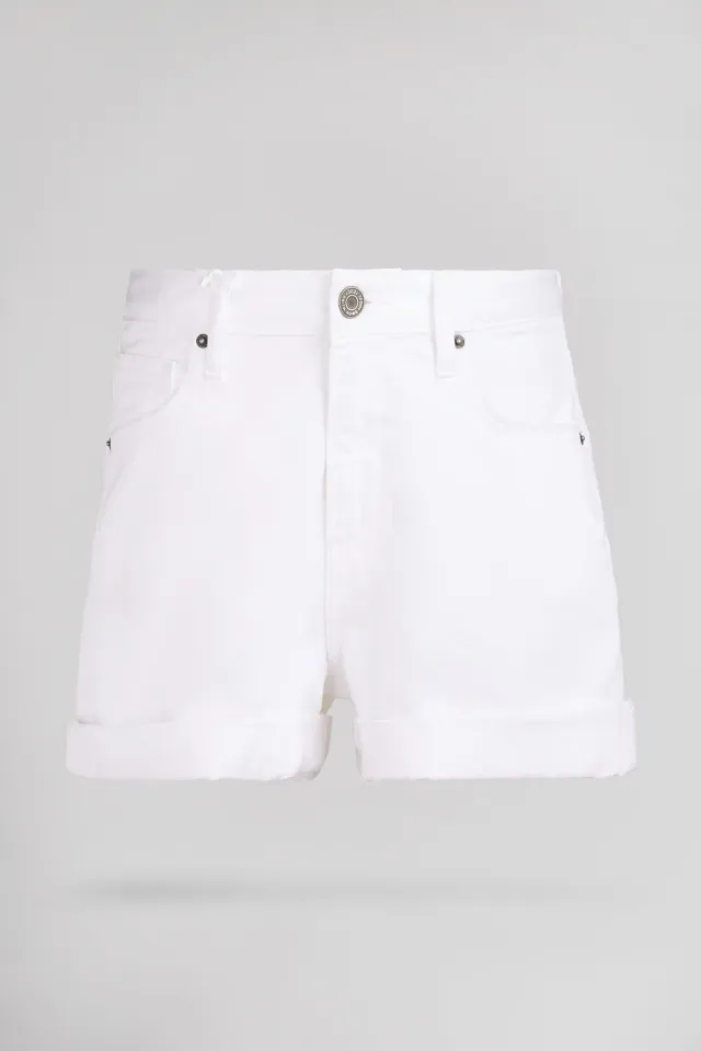 Teddy Smith S-Lucy SH JR shorts bambina bianco denim