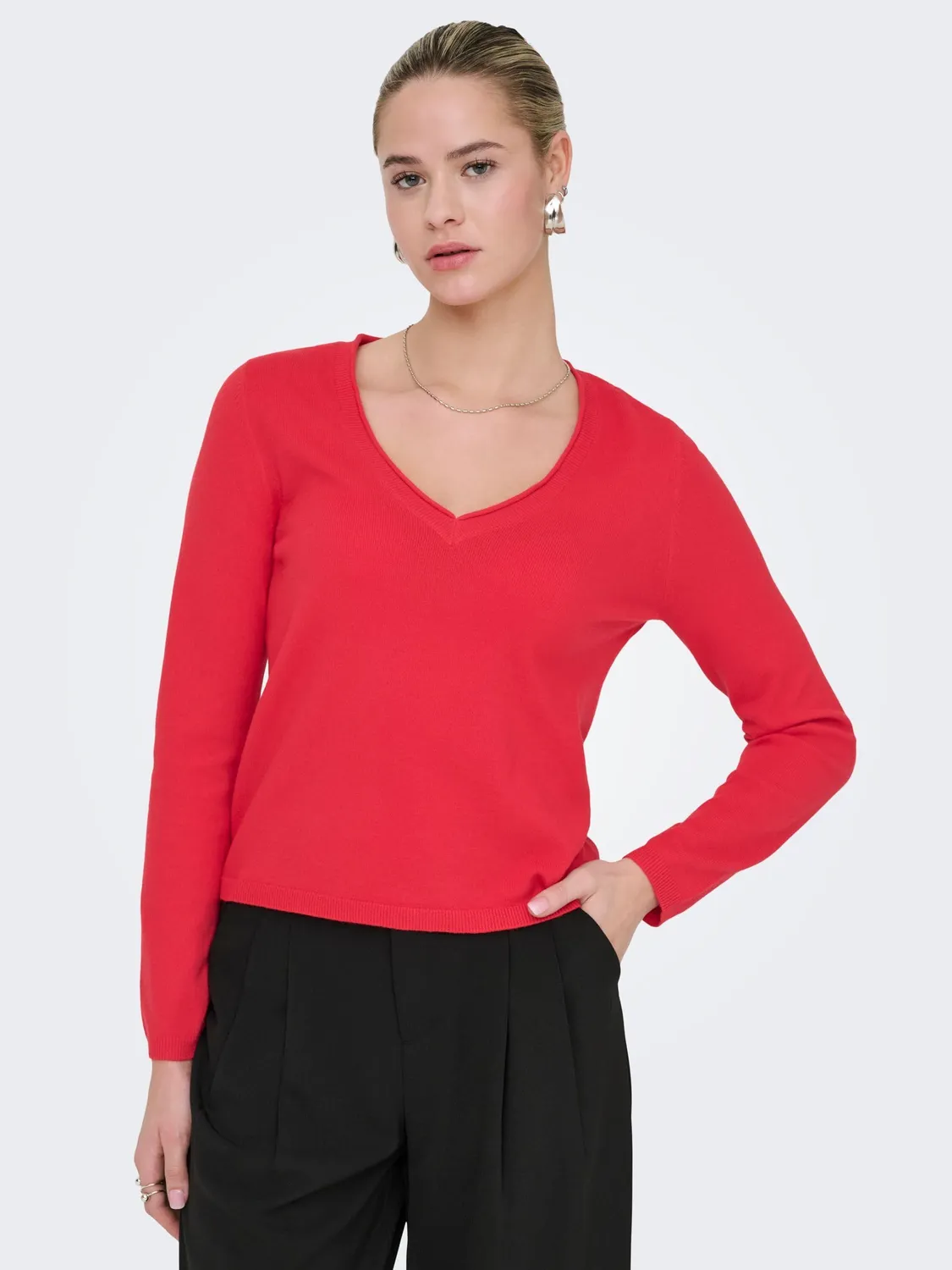 ONLY ONLLOYAL LIFE pullover scollo a V donna