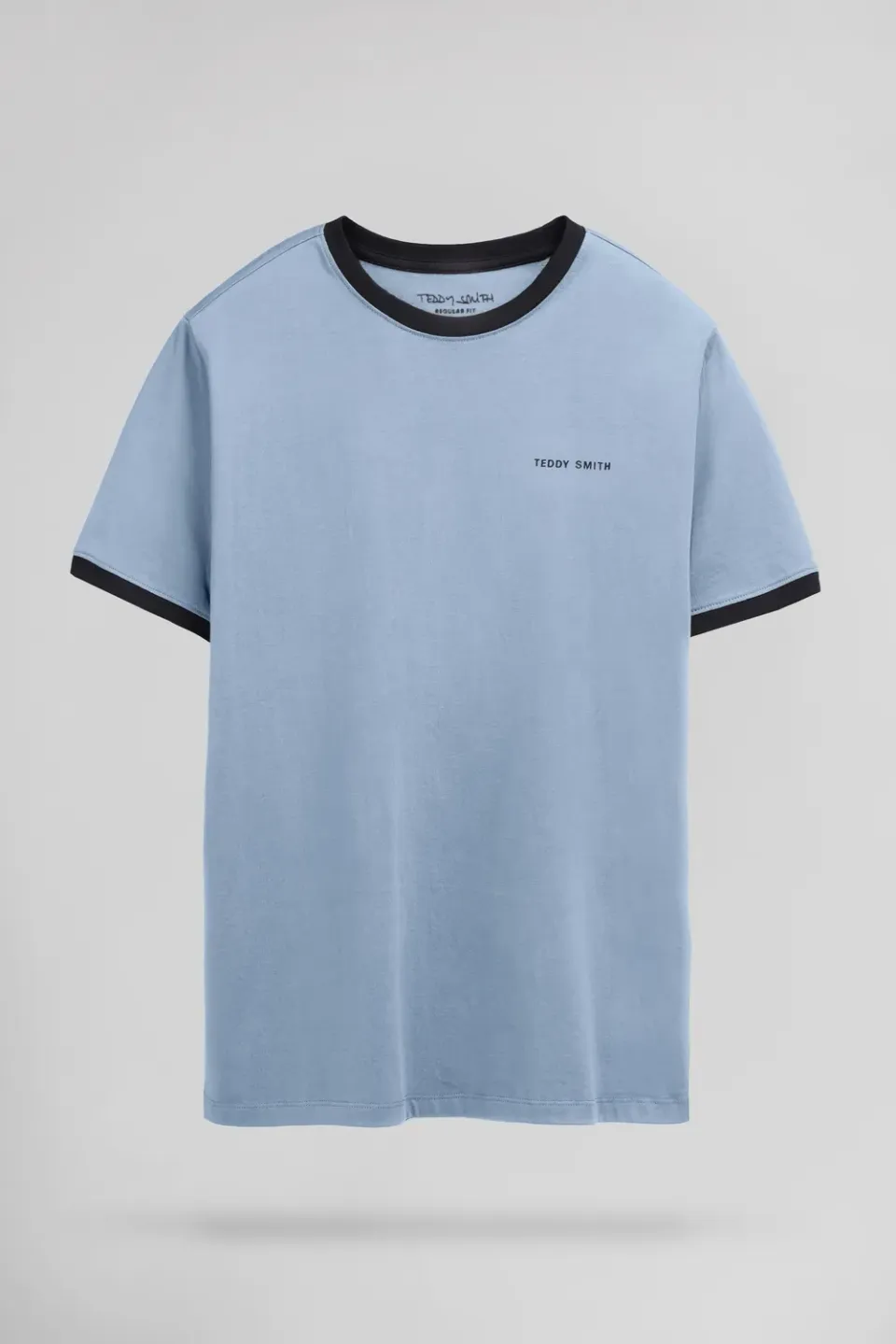 Teddy Smith The-Tee 2 R MC t-shirt uomo Bleu Mineral cotone