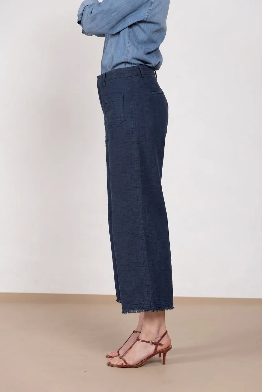 Mason's New York Studio Cropped chino donna blu navy