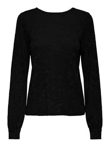 ONLY Onlcarol Top S manica lunga glitter
