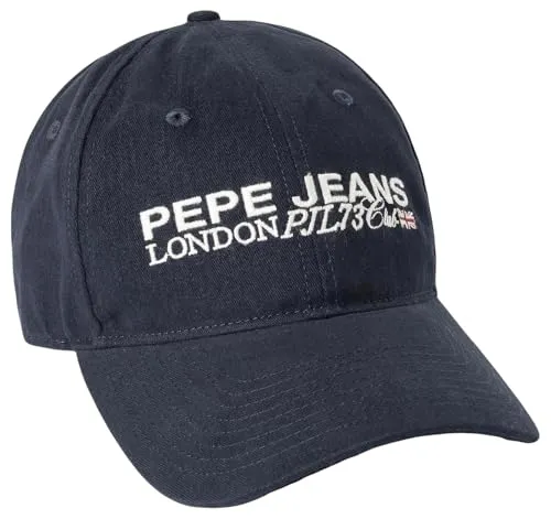 Pepe Jeans Steven cap cappellino uomo blu twill cotone