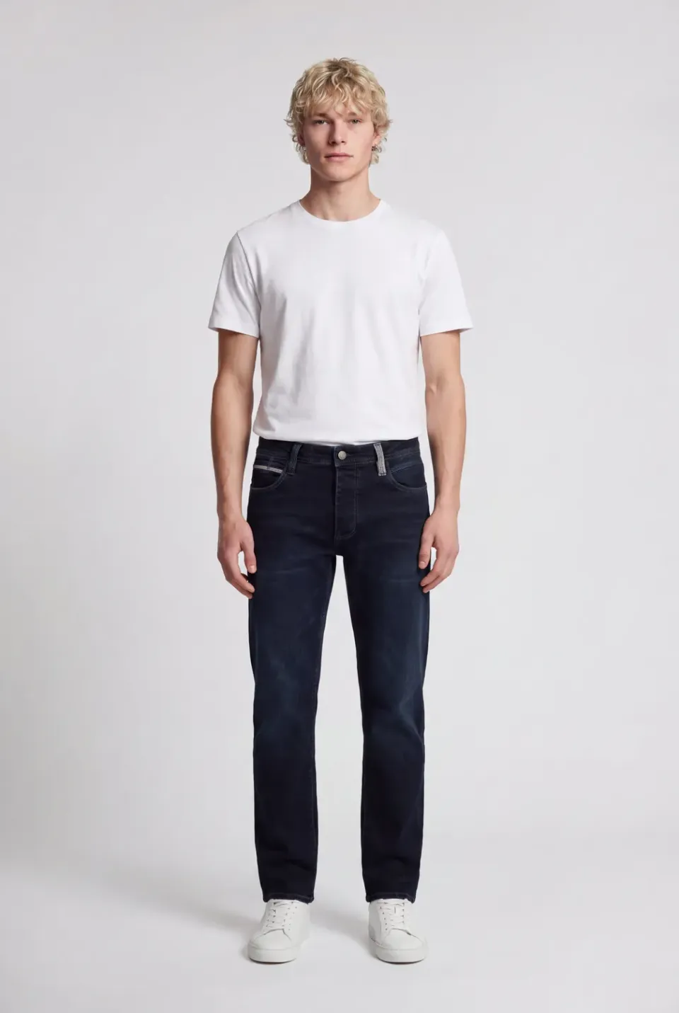 Teddy Smith Rope Reg L32 jeans dritto uomo blu encre