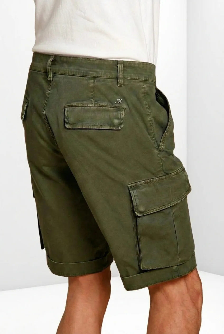 Mason's Chile bermuda cargo uomo slim verde bosco