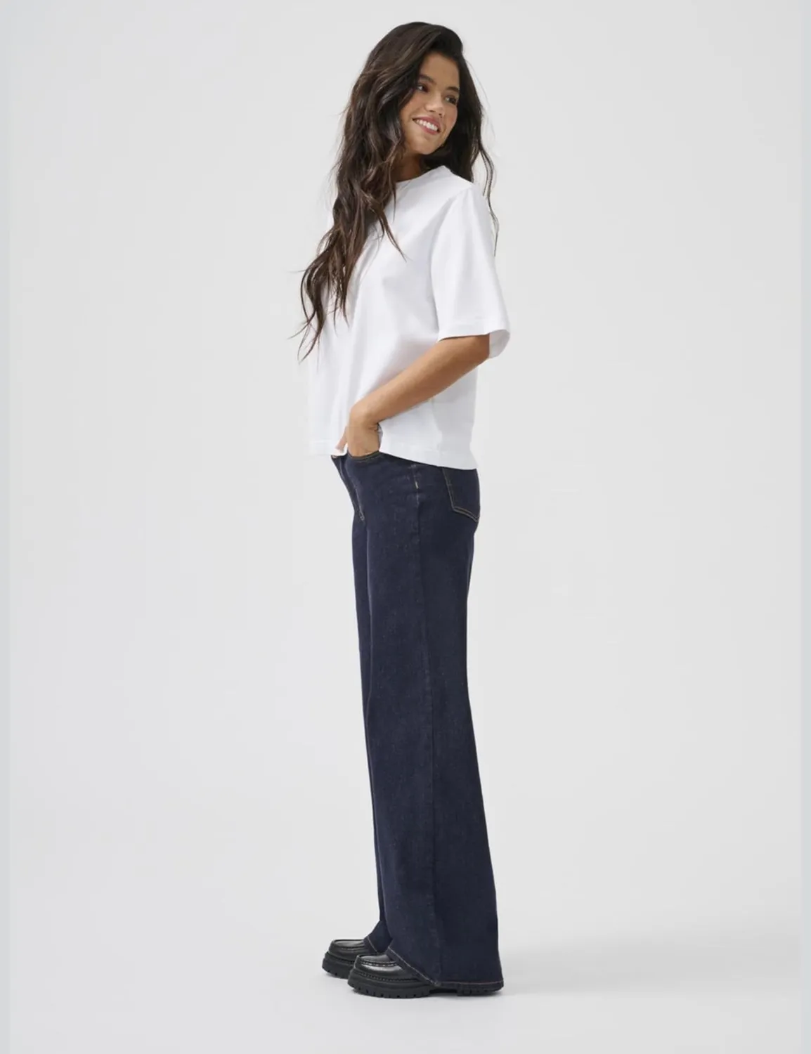 ONLY Onlmadisonblush HW Wide Jeans Donna XS x 30L Vita Alta