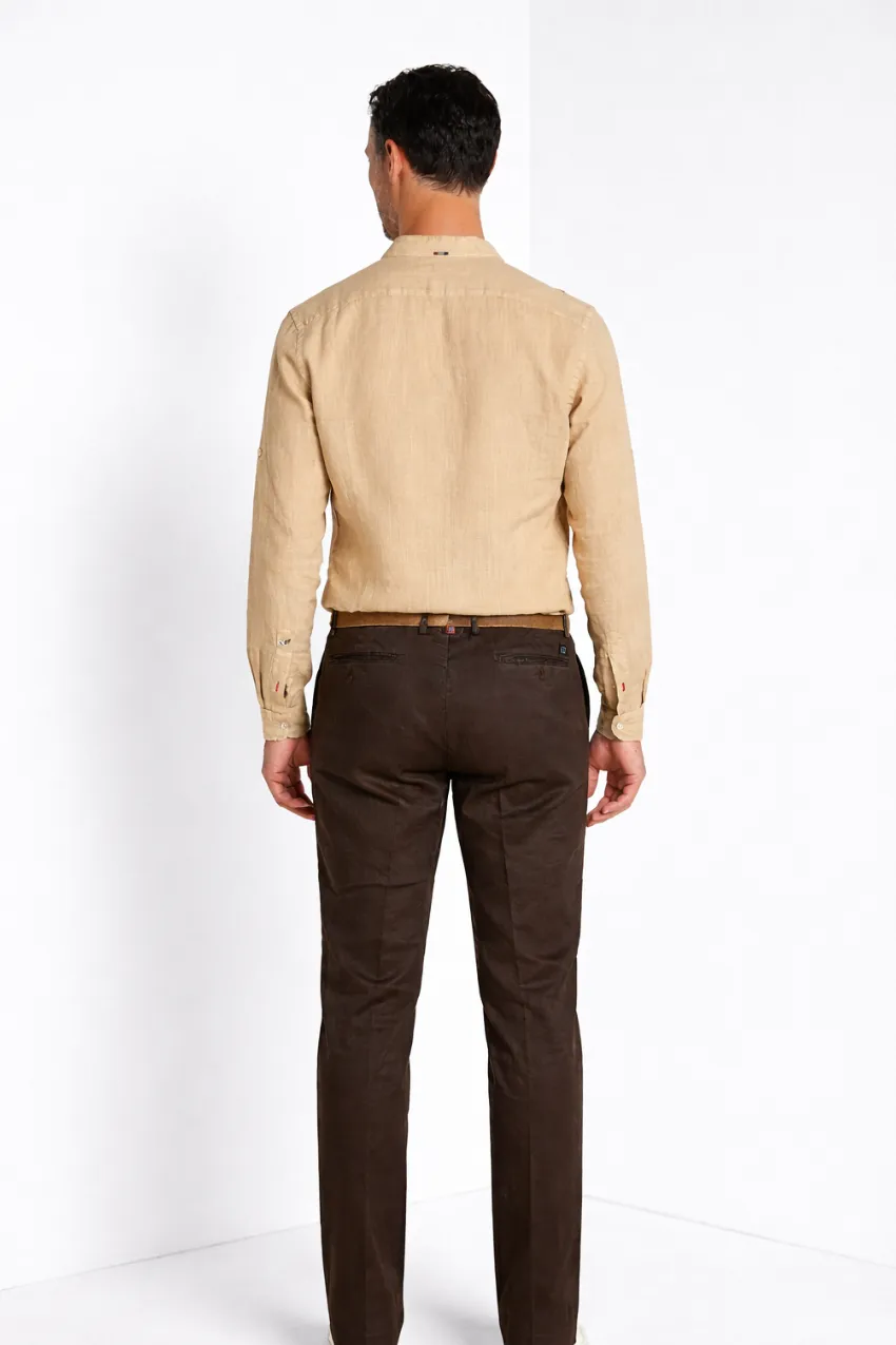 Mason’s Porto camicia uomo lino sabbia