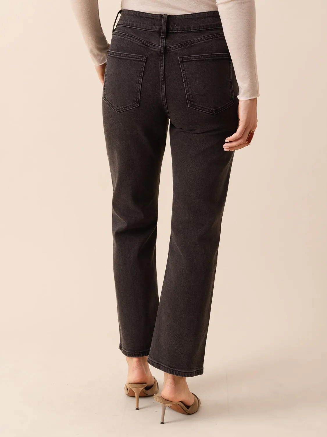 Oraije Solange jeans dritti neri