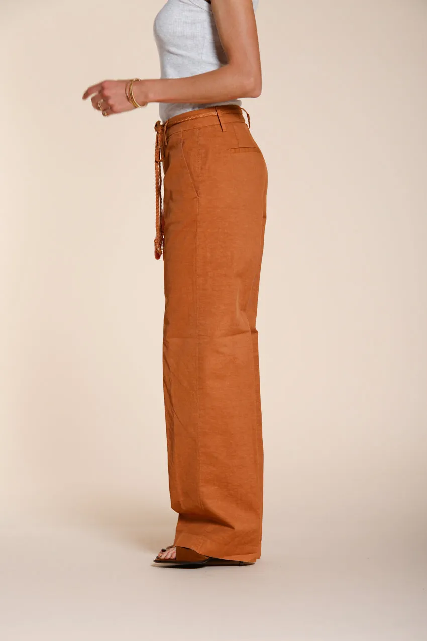 Mason's New York Straight chino donna mattone lino