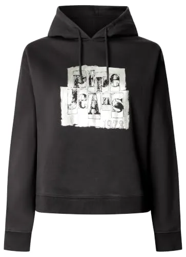 Pepe Jeans Silver Keys Hoodie Felpa L cappuccio argento