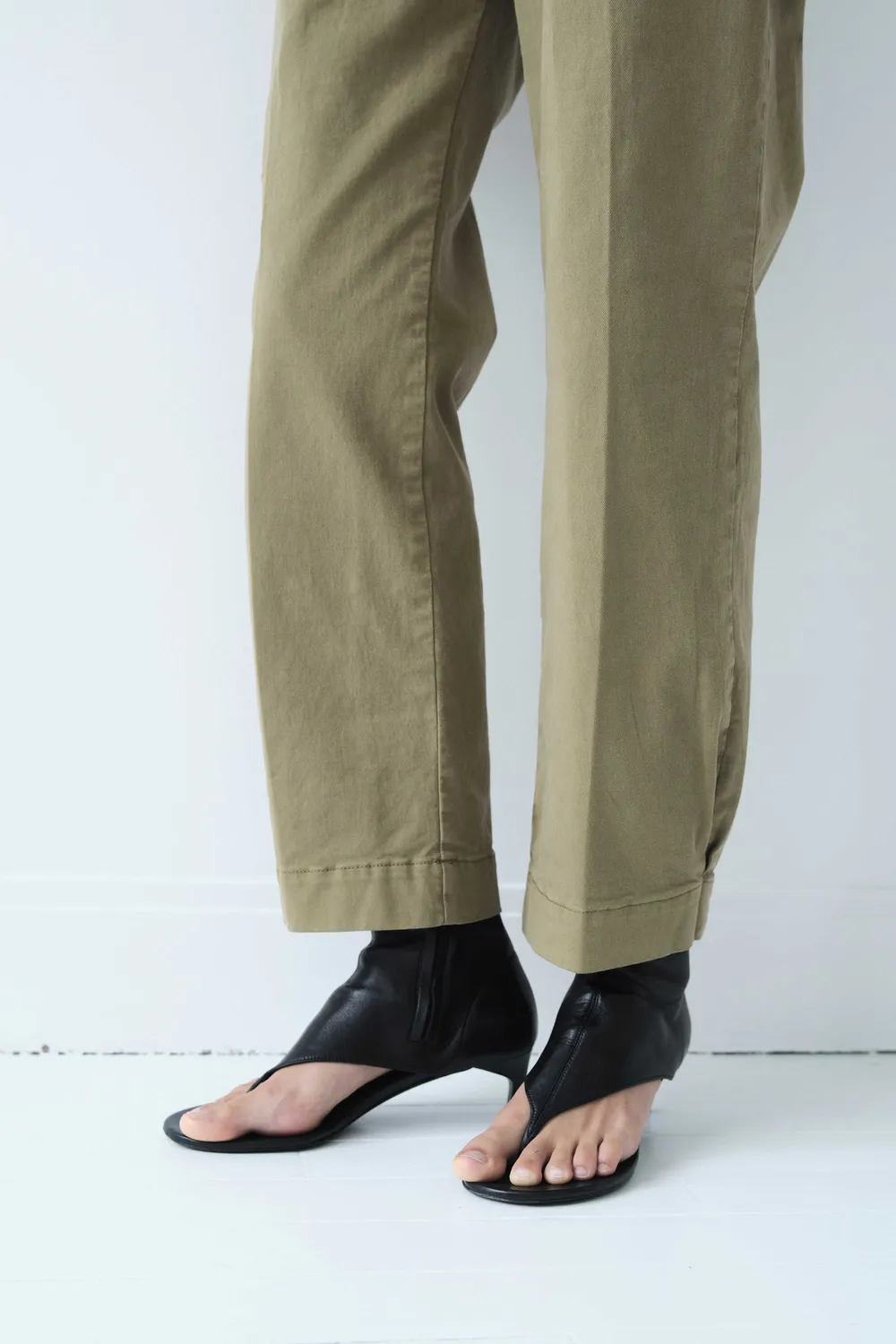 acquaverde Harbor pantaloni New Army vita alta