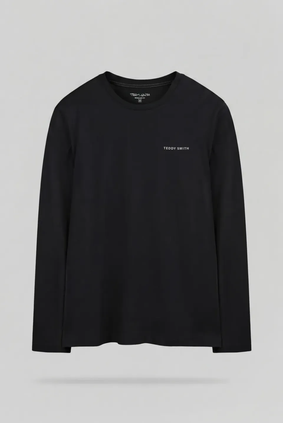 Teddy Smith The Tee 2 ML maglietta maniche lunghe nero cotone