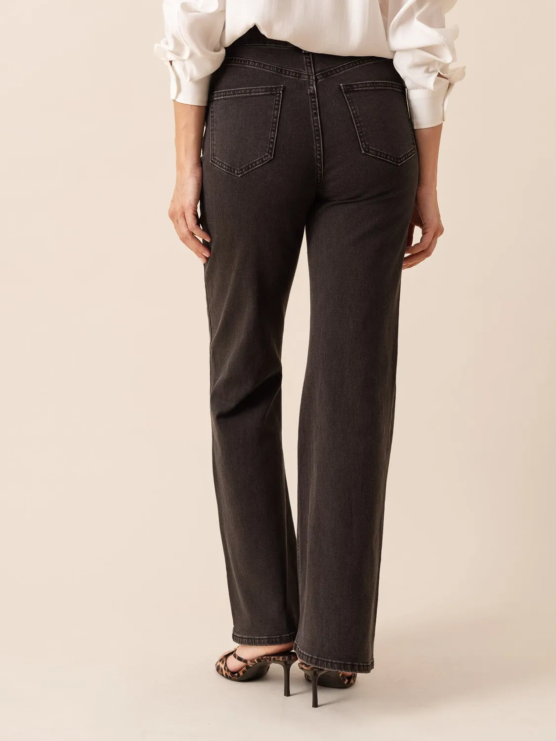 Oraije Emily jeans bootcut grigio denim