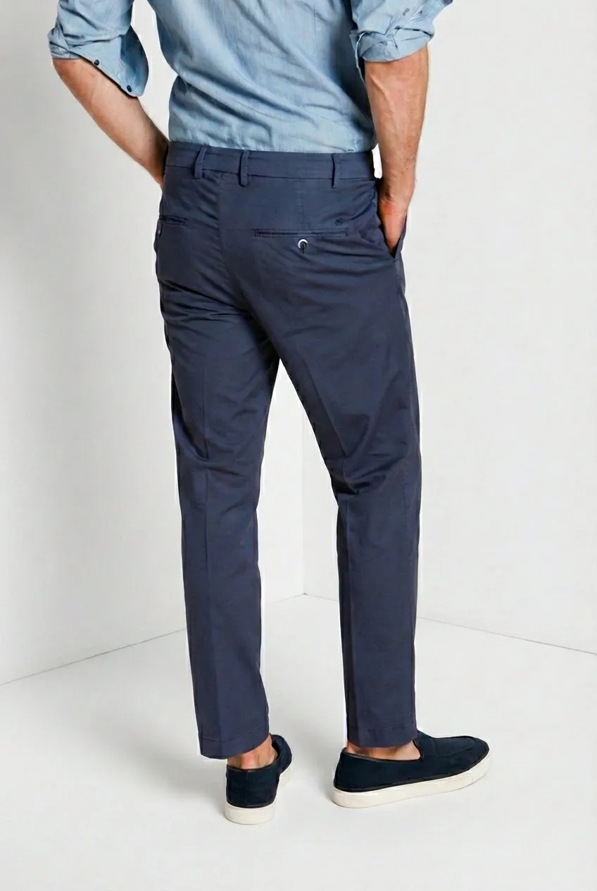 Mason's Milano Pantalone Chino Uomo Blu Navy Extra Slim