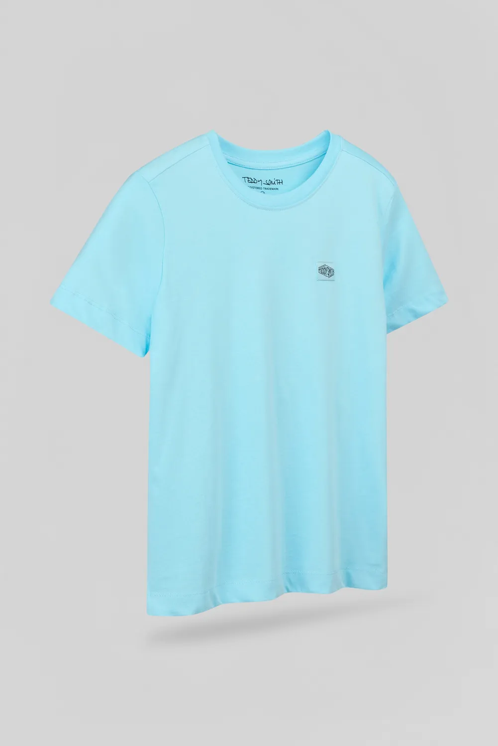 Teddy Smith T-LIONEL MC JR T-Shirt Bambino Bleu Lagon