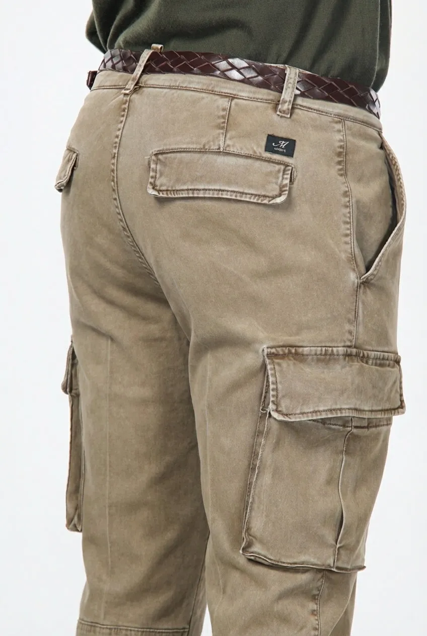 Mason's Chile pantalone cargo uomo tortora extra slim