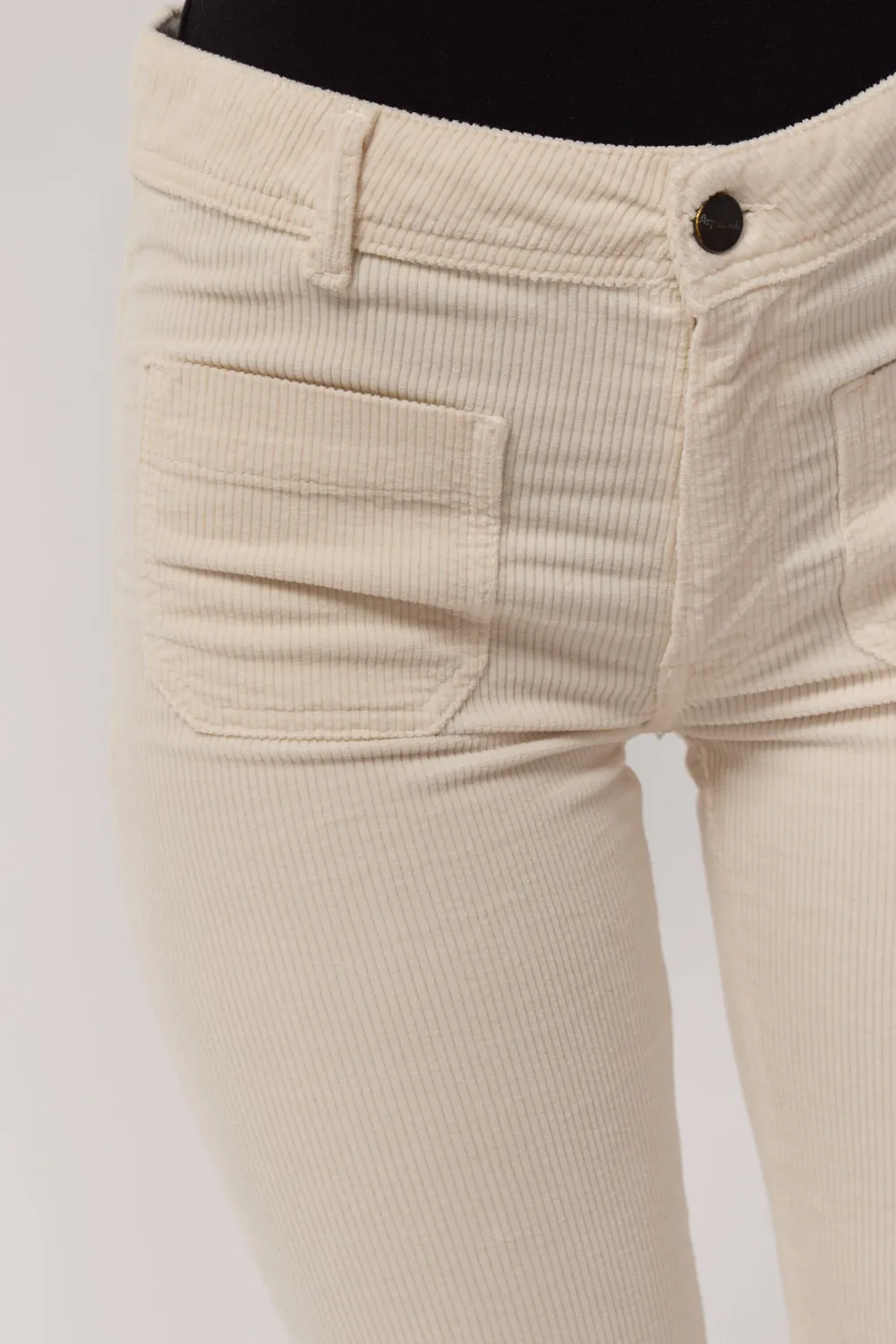acquaverde Charlotte pantalone velluto Cream