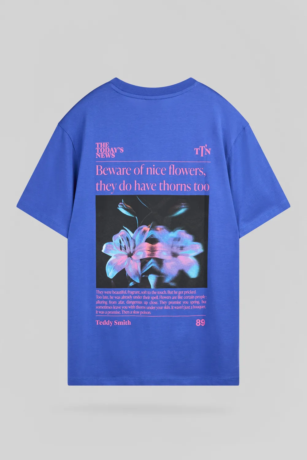 Teddy Smith T-Beware MC t-shirt uomo bleu pep's skate
