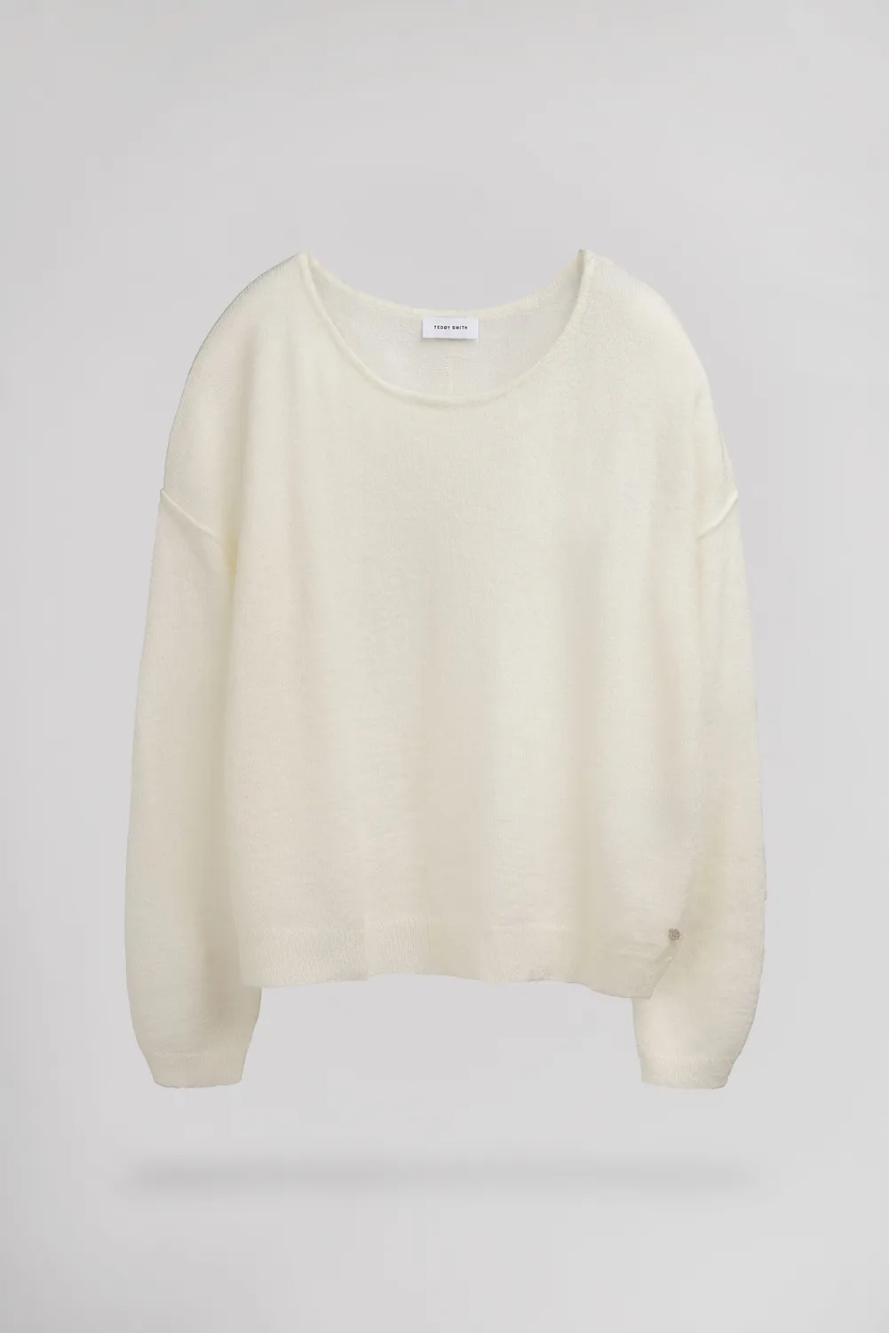 Teddy Smith P-Petille maglione mohair middle white