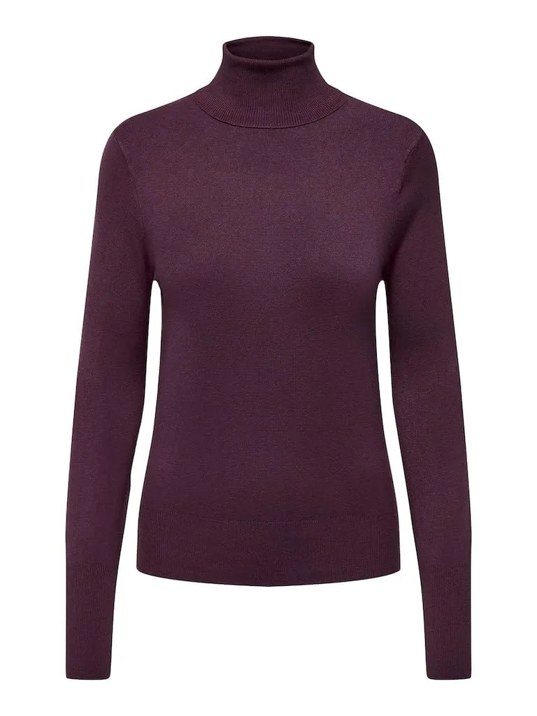 ONLY ONLVENICE Dolcevita Maglia Donna Nero
