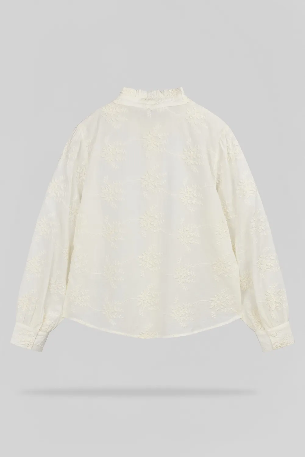 Teddy Smith C-Capucine camicia bianca ricamata donna