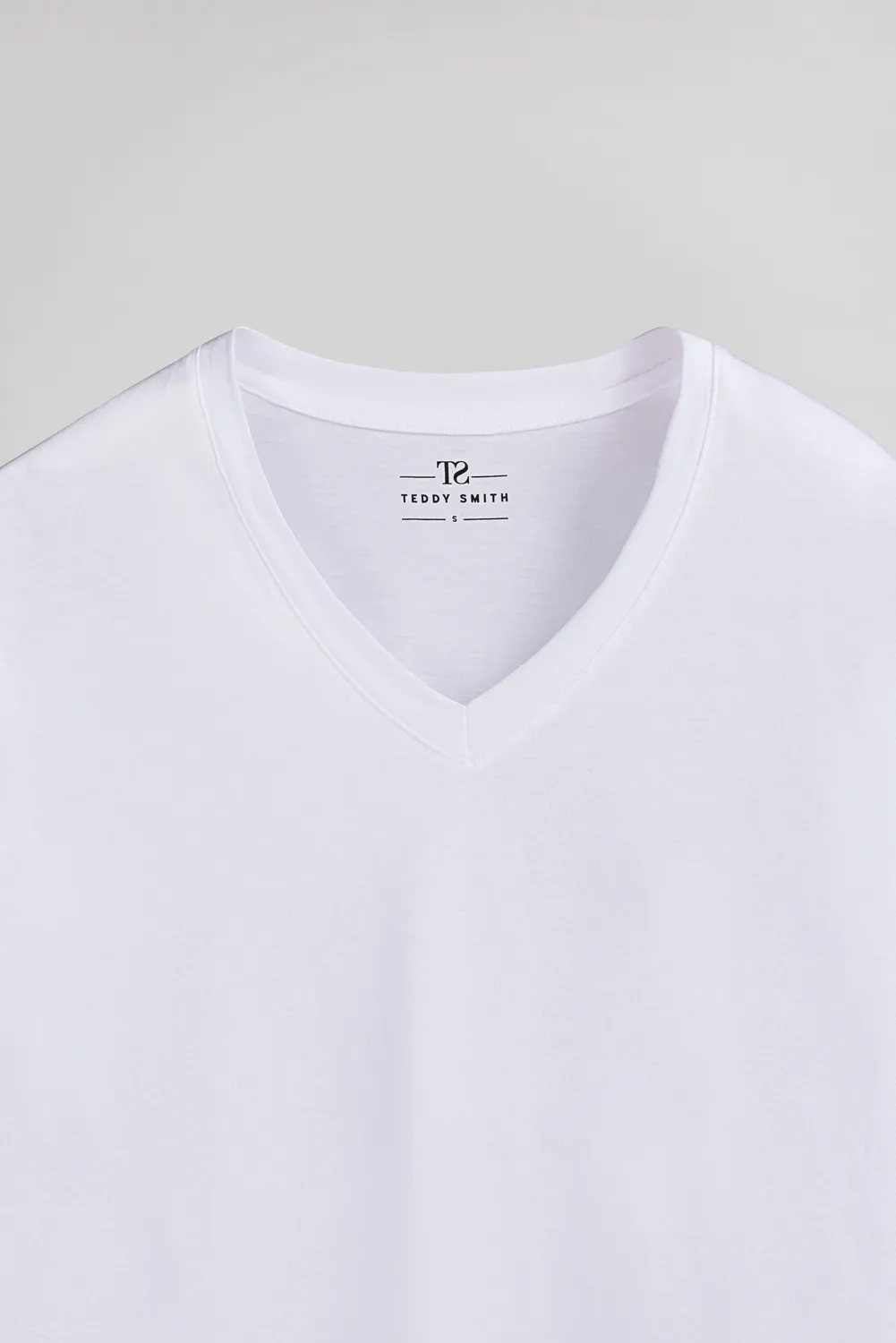 Teddy Smith Perle T-Shirt Scollo V Bianca