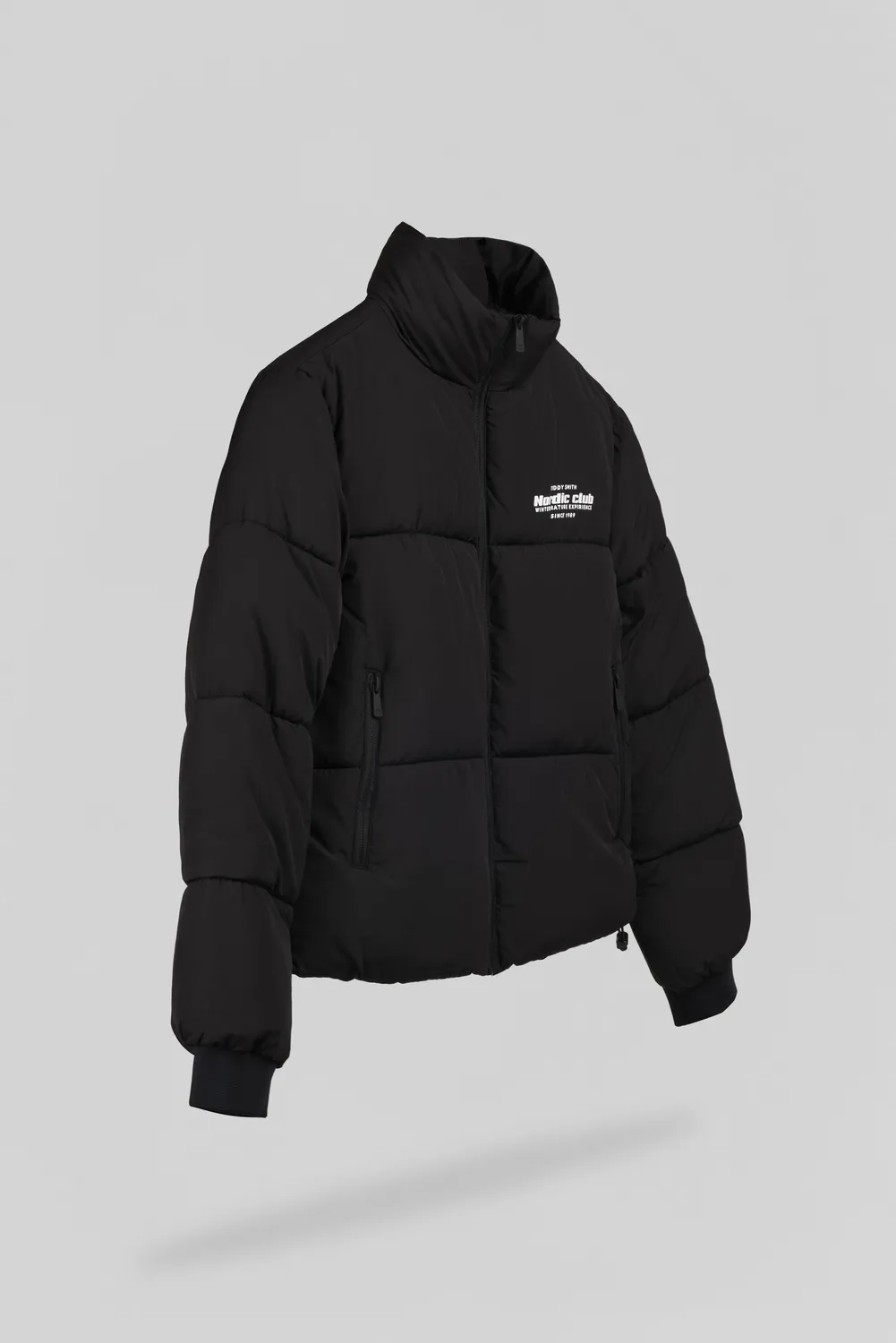 Teddy Smith B-Agata piumino donna nero corto matelassé