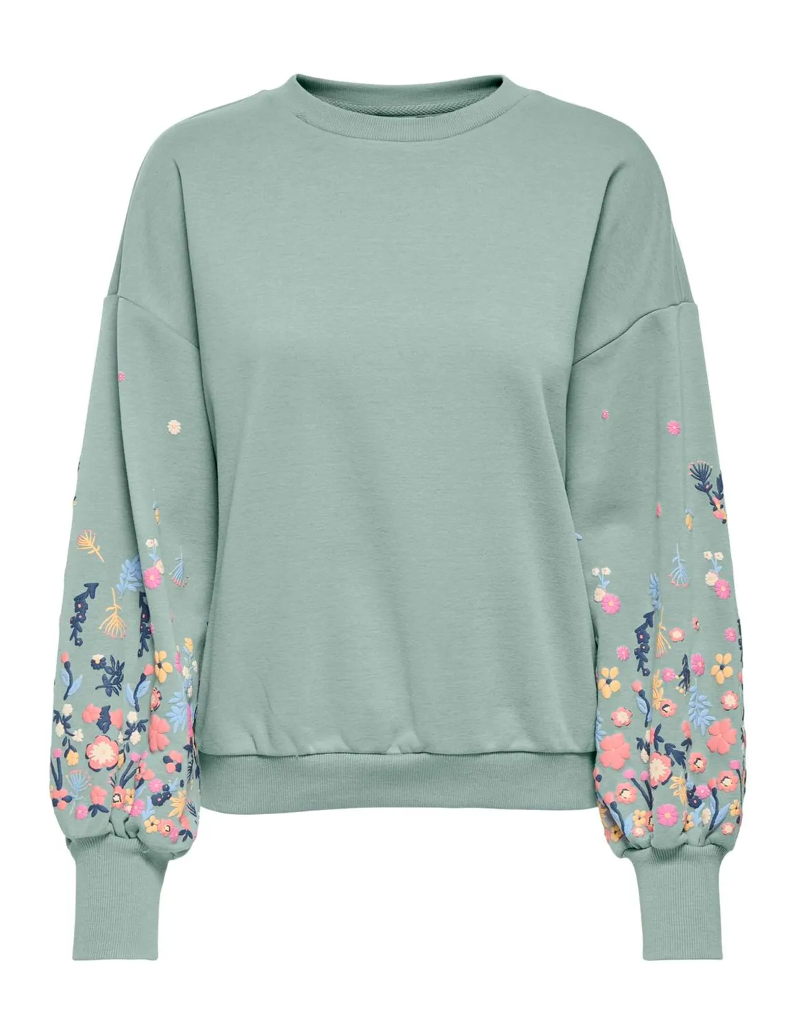ONLY Onlbrooke felpa girocollo donna bracken fiori