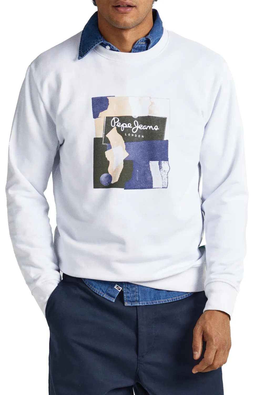 Pepe Jeans Oldwive Crew felpa uomo girocollo