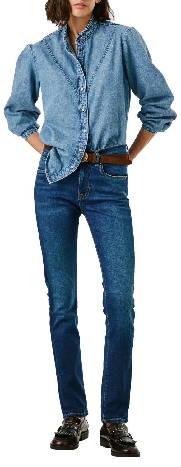 Pepe Jeans Grace jeans slim donna elasticizzati blu