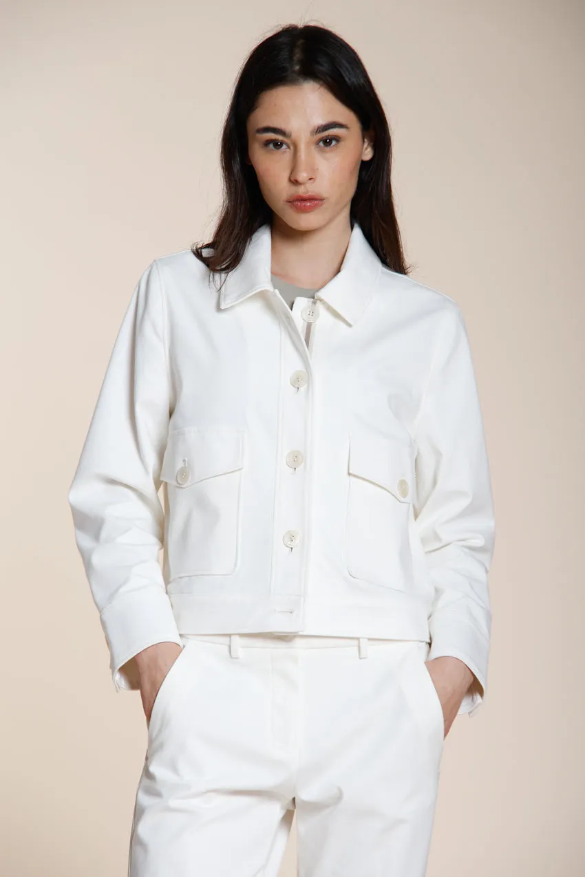 Mason's Odette Giacca Donna Bianco Jersey Athleisure