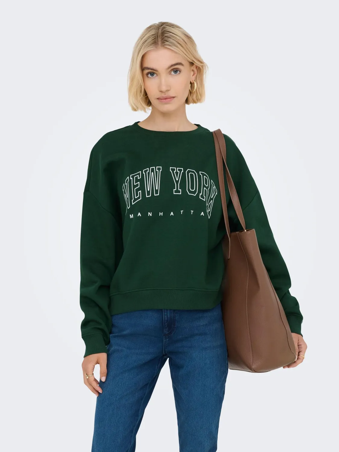 ONLY ONPLOUNGE Felpa Donna Girocollo Morbida