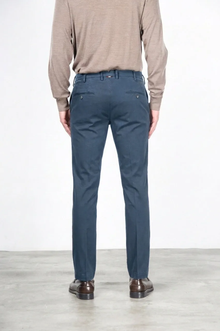 Mason's New York pantalone chino regular blu royal