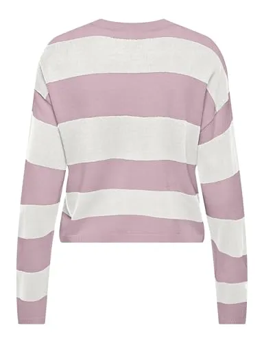 ONLY Onlderry Stripe maglia righe scollo rotondo