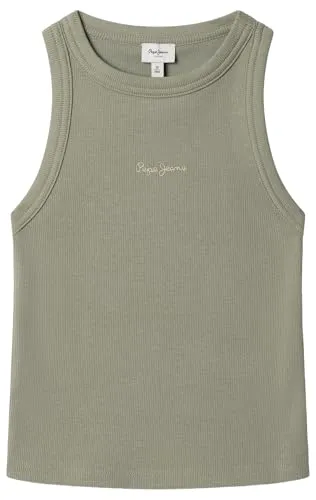 Pepe Jeans Giselle canotta bambina 10 anni costine logo