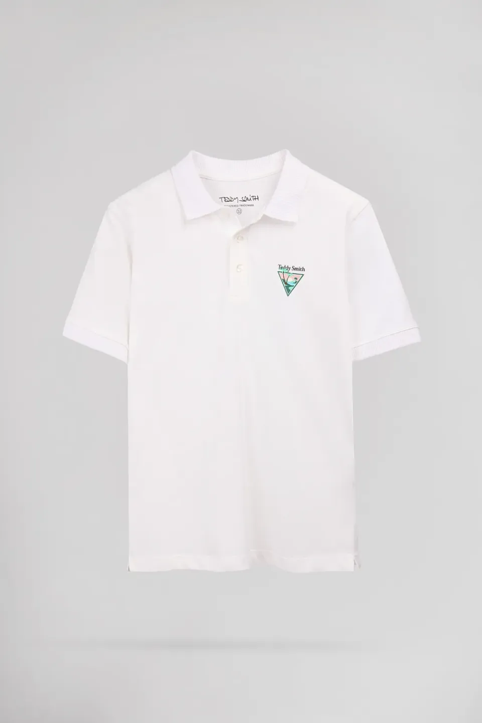 Teddy Smith P-Lary MC Polo Ragazzo Bianco Cotone