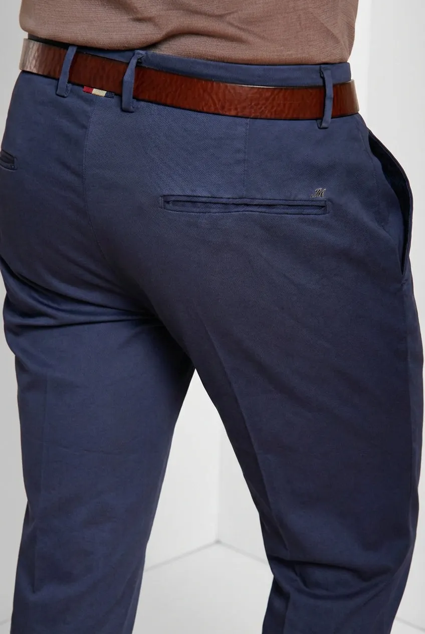 Mason's Torino Flex chino uomo blu navy slim