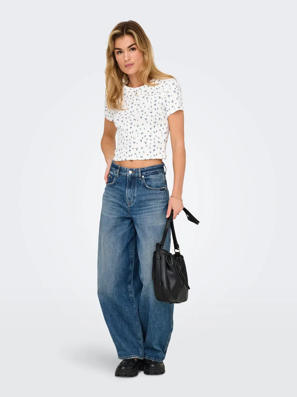 ONLY Onlfenja Top Donna M Maniche Corte Stampato