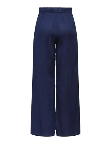 ONLY Onlleoni Seersucker pantaloni donna elastico