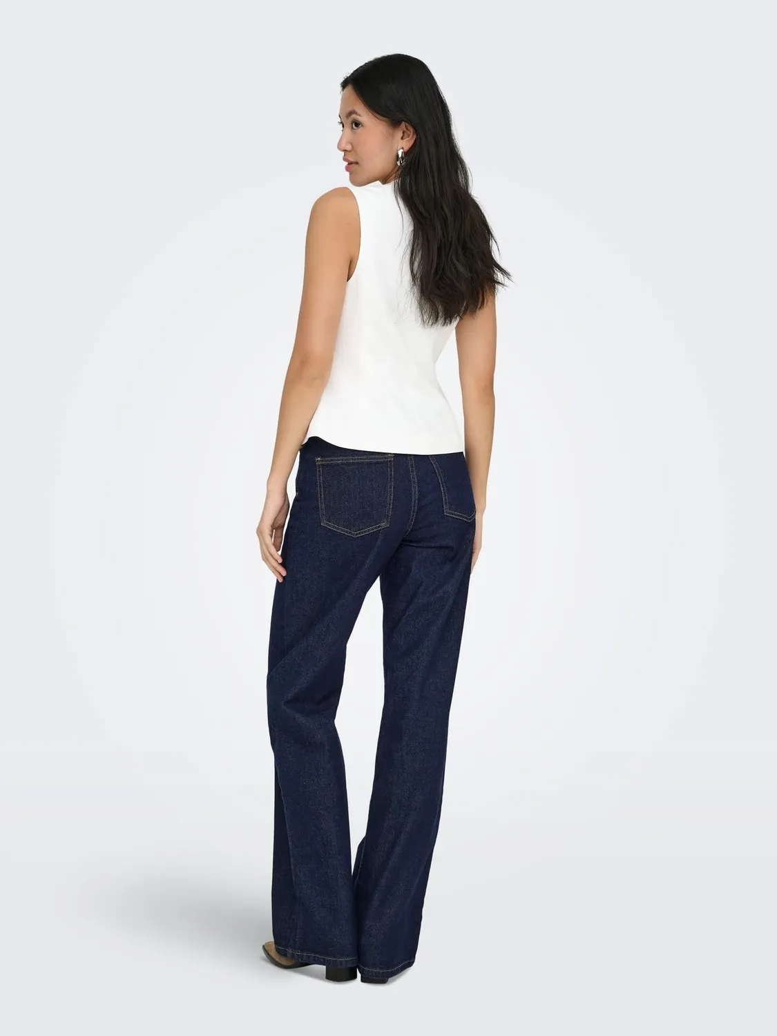 Only OnlJuicy HW Wide jeans donna blu scuro 27W/32L largo