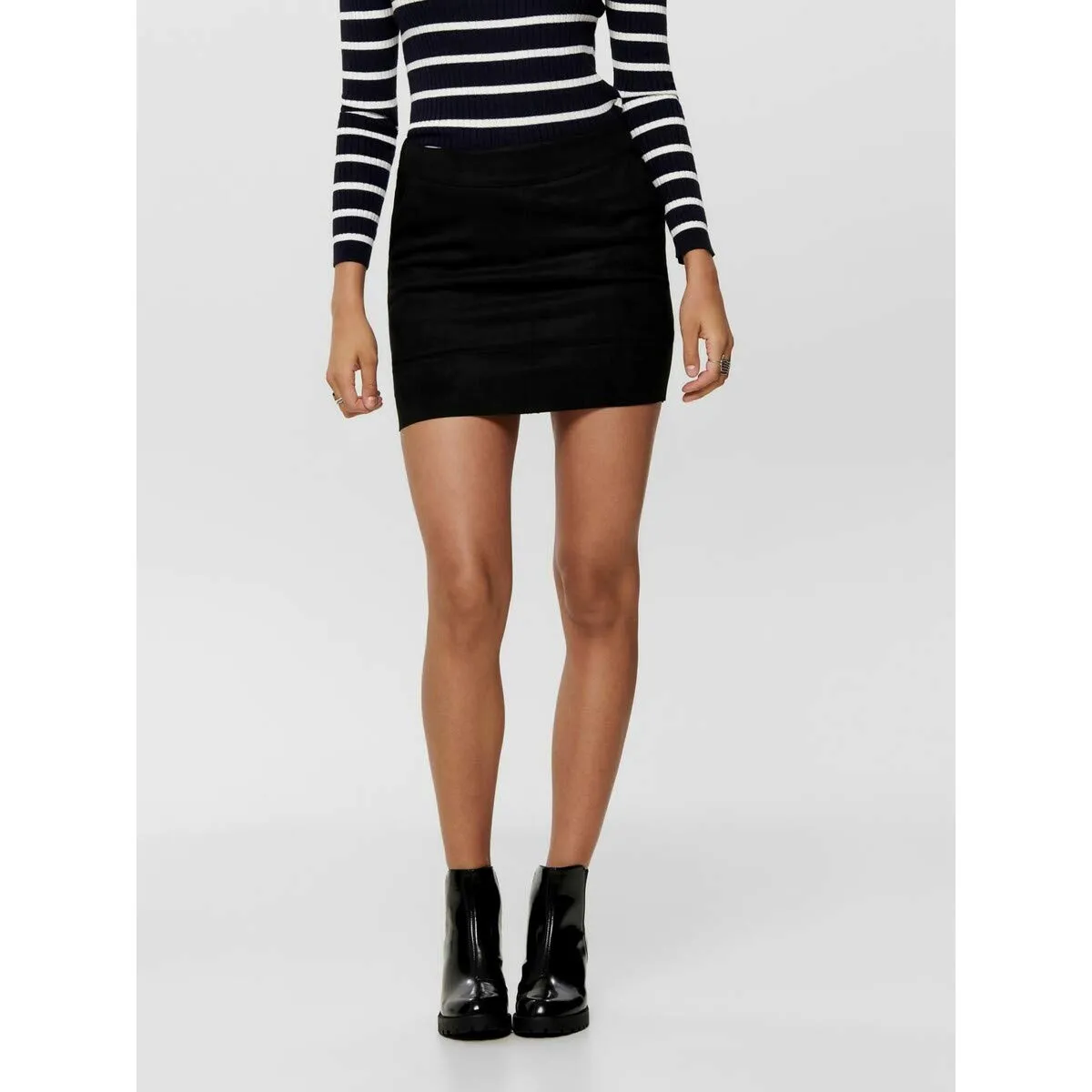 Only Onljulie Fauxsuede Skirt Otw Gonna Donna Nera
