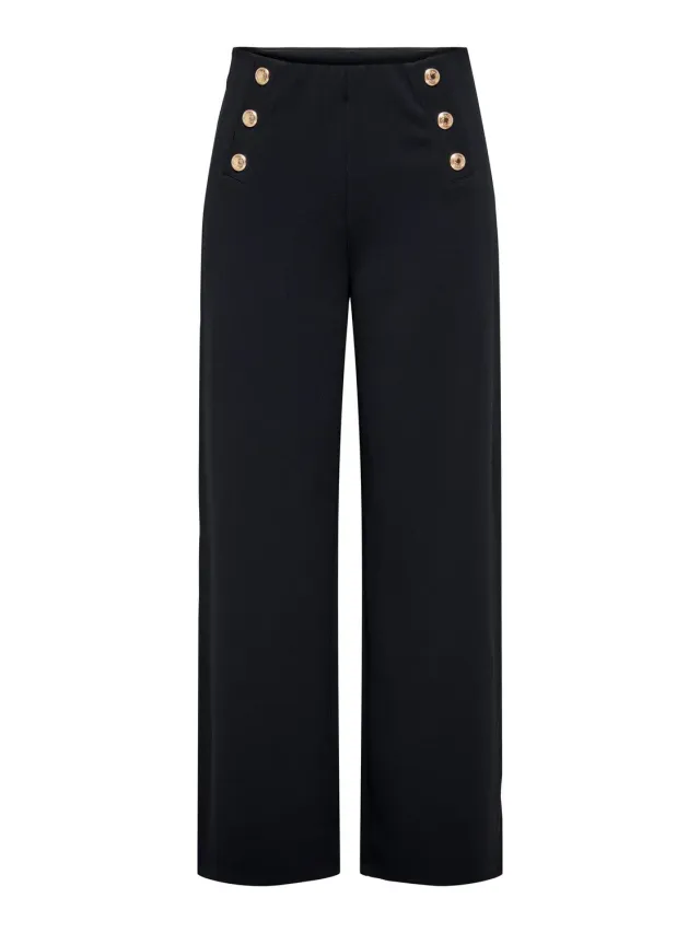 ONLY pantaloni a molla per feste donna neri vestibilità normale