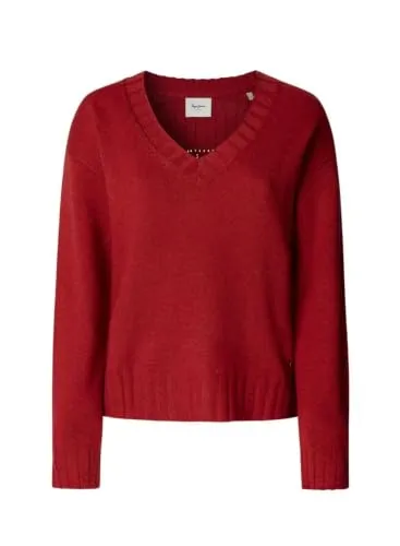 Pepe Jeans Cherice V Neck Maglia Donna Scollo V